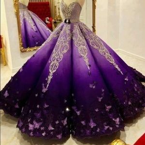 Purple party dress